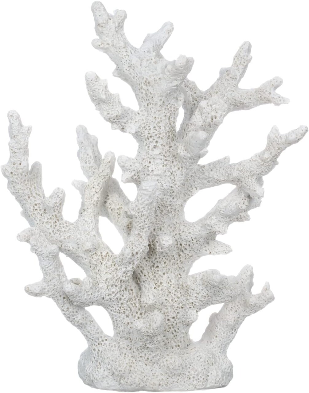 Decorative Sea Coral 9.5x7.5x3.5" Coral Reef Decor Small White Coral Decor for Beach House White Coral Reef Decor Decorative Coral Pieces Sea Coral Décor